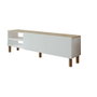 Hanah Home Soporte para TV River Blanco y Roble Zafiro